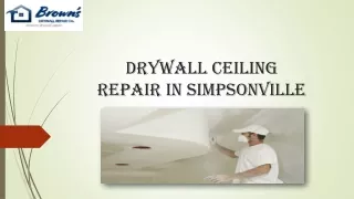 Drywall Ceiling Repair In Simpsonville