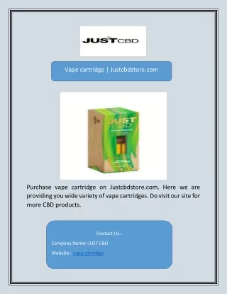 vape cartridge