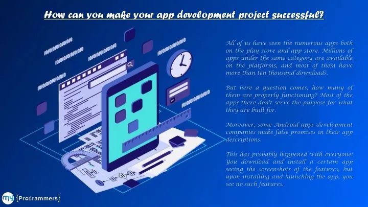 how can you make your app development project