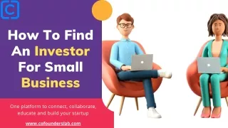 how to find an investor for small business