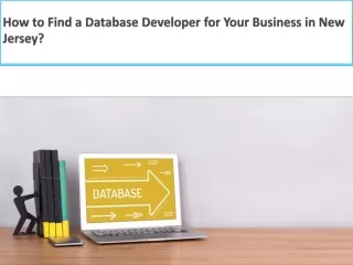 How to Find a Database Developer for Your Business in New Jersey