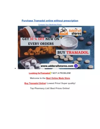 Buy Tramadol Online  Online via Credit card | Adderallstores.com