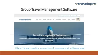 Group Travel Management Software