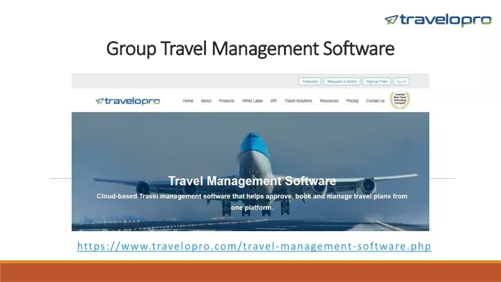 group travel management software