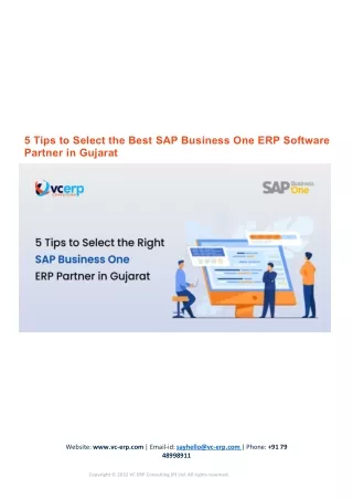 5 tips to select the best sap business