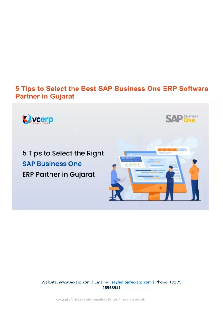 5 tips to select the best sap business