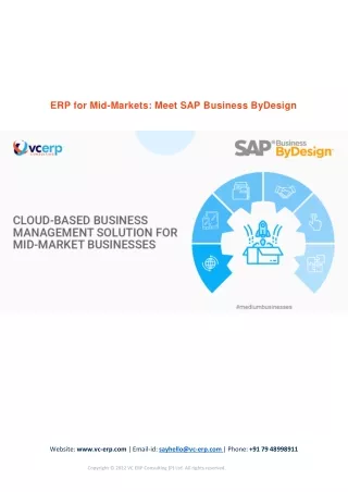 erp for mid markets meet sap business bydesign