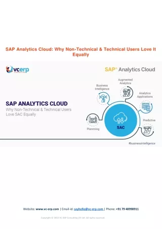 sap analytics cloud why non technical technical