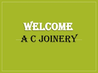 welcome