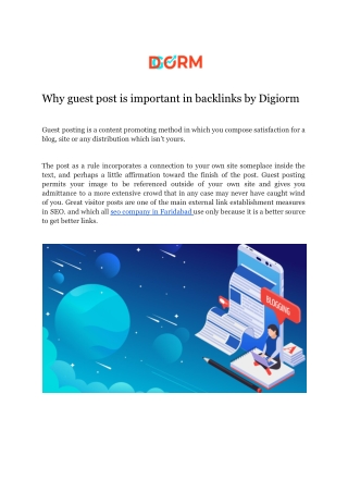 why guest post is important in backlinks