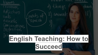 english teaching how to succeed