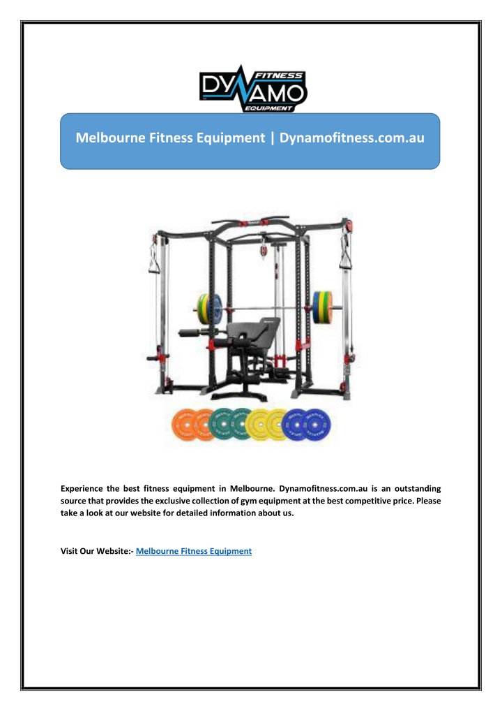 melbourne fitness equipment dynamofitness com au
