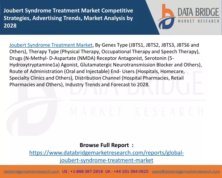 joubert syndrome treatment market competitive