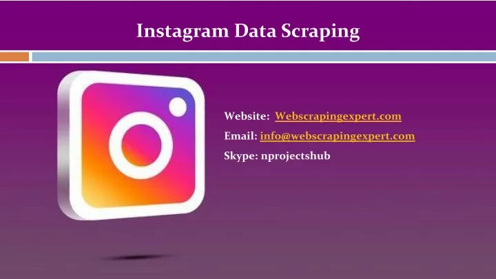 instagram data scraping