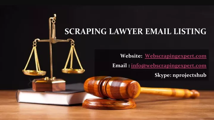 scraping lawyer email listing