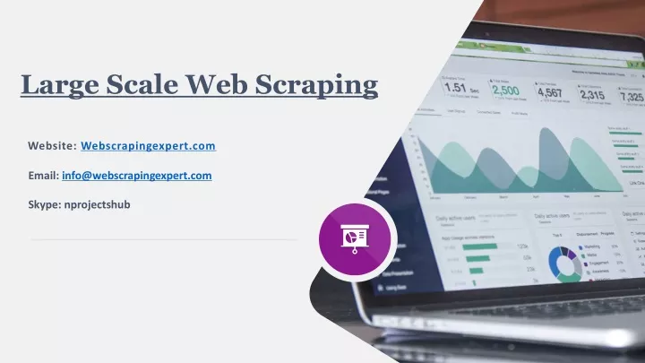 large scale web scraping