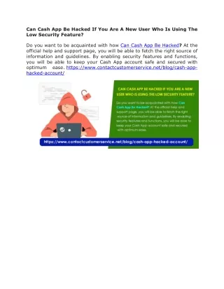 can cash app be hacked if you are a new user