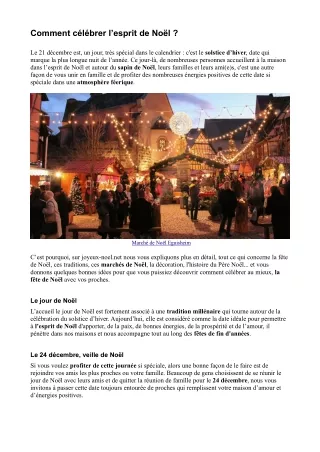 comment c l brer l esprit de no l