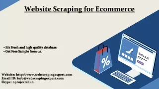 website scraping for ecommerce