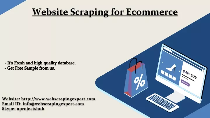 website scraping for ecommerce