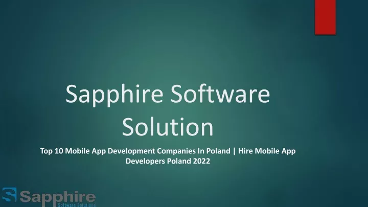 sapphire software solution