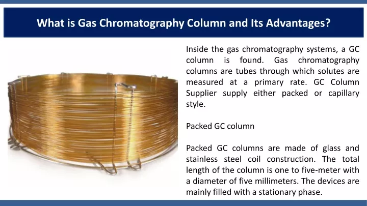 what is gas chromatography column