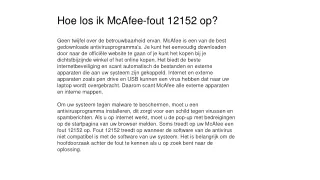 Mcafee telefoonnummer