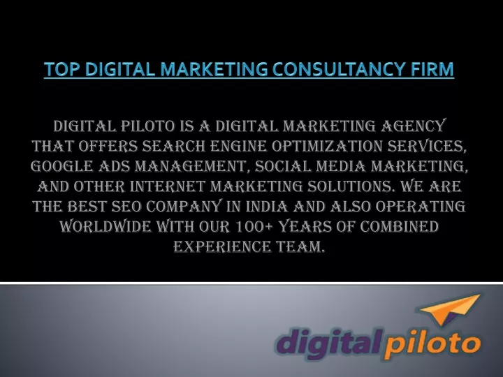 digital piloto is a digital marketing agency that