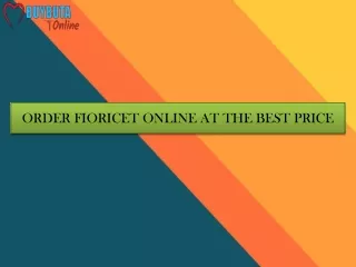 Order Fioricet Online At The best Price