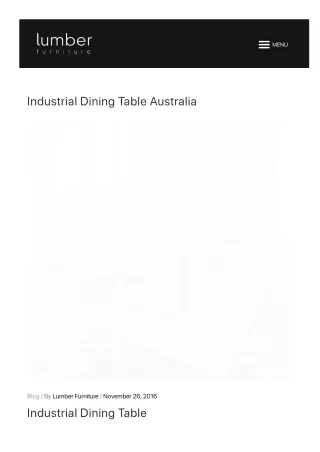 Industrial dining Table