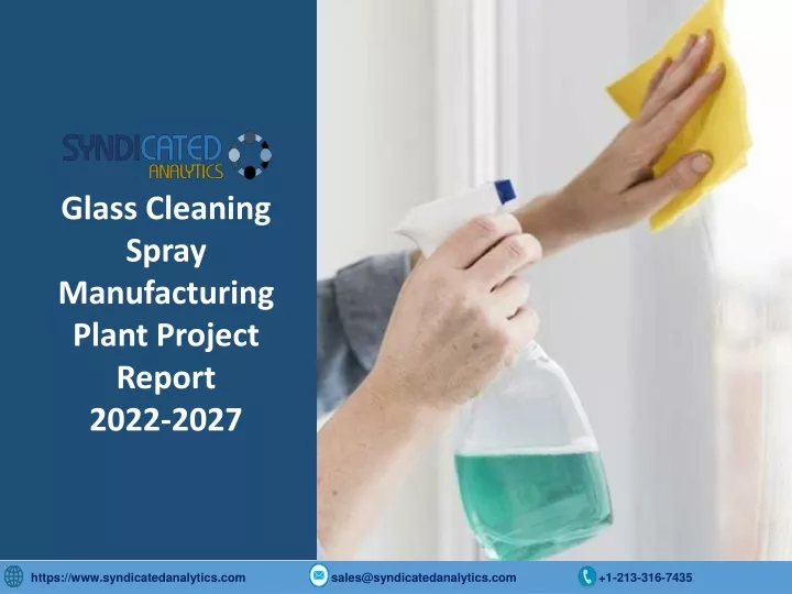 glass cleaning spray manufacturing plant project