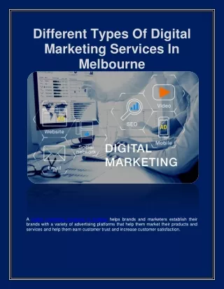 Different Types Of Digital Marketing Services In Melbourne