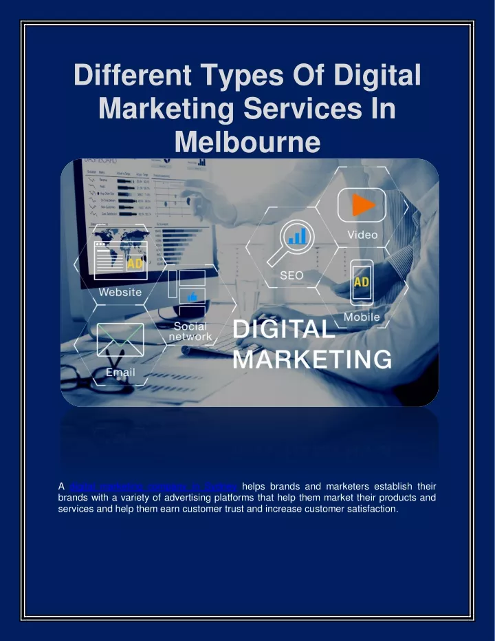 different types of digital marketing services