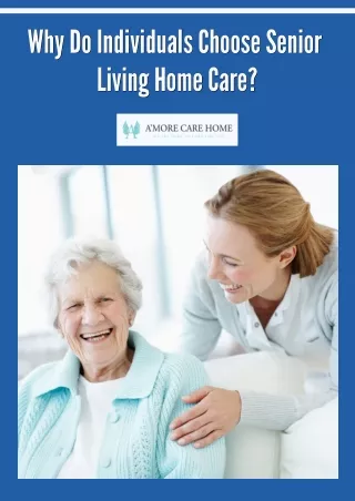 Choose Our Senior Living Home Care Services