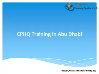 cphq training in abu dhabi
