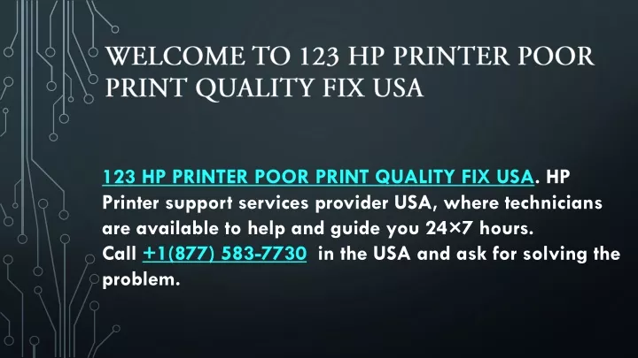 123 hp printer poor print quality