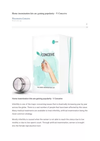 home insemination kits are gaining popularity