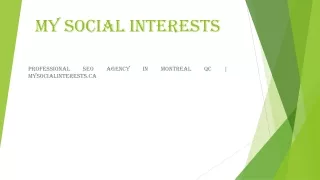 Professional Seo Agency In Montreal Qc | Mysocialinterests.ca