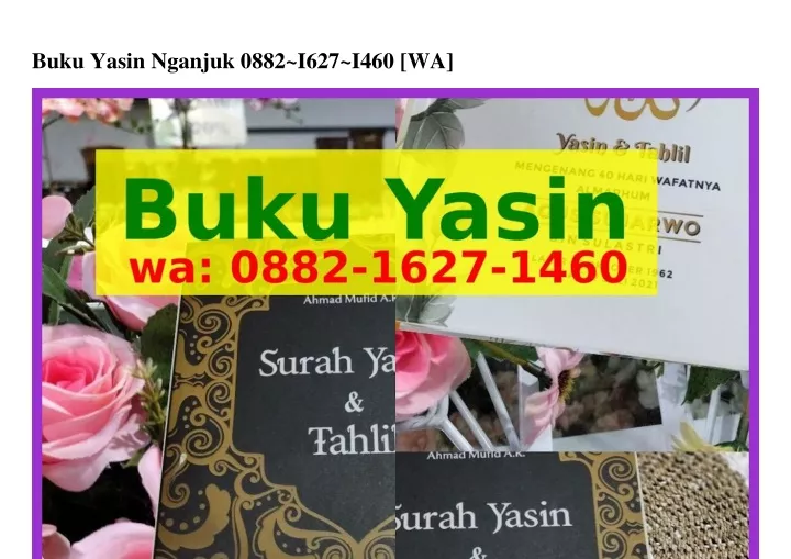 buku yasin nganjuk 0882 i627 i460 wa