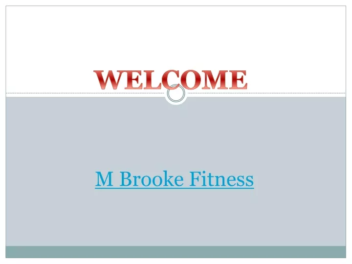 m brooke fitness