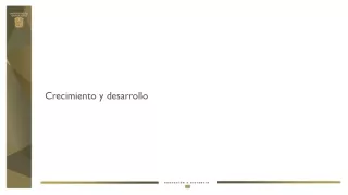 crecimiento y desarrollo