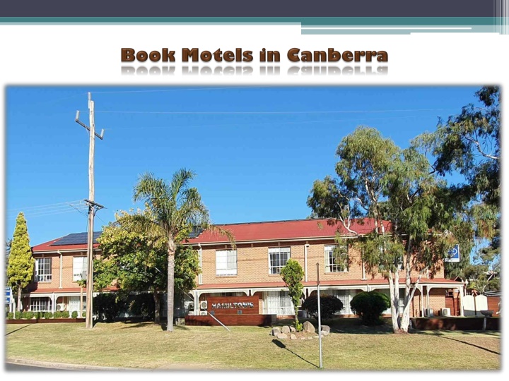 book motels in canberra