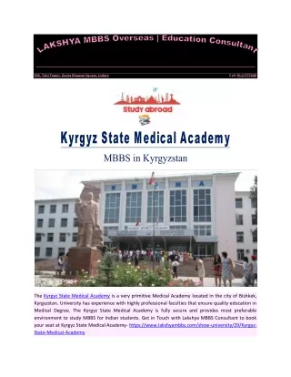 Kyrgyz State Medical Academy