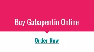 Buy Gabapentin Online