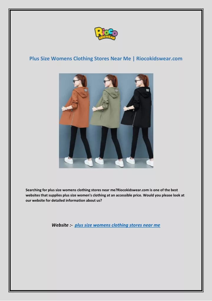 plus size womens clothing stores near