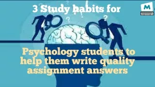 3 study habits for