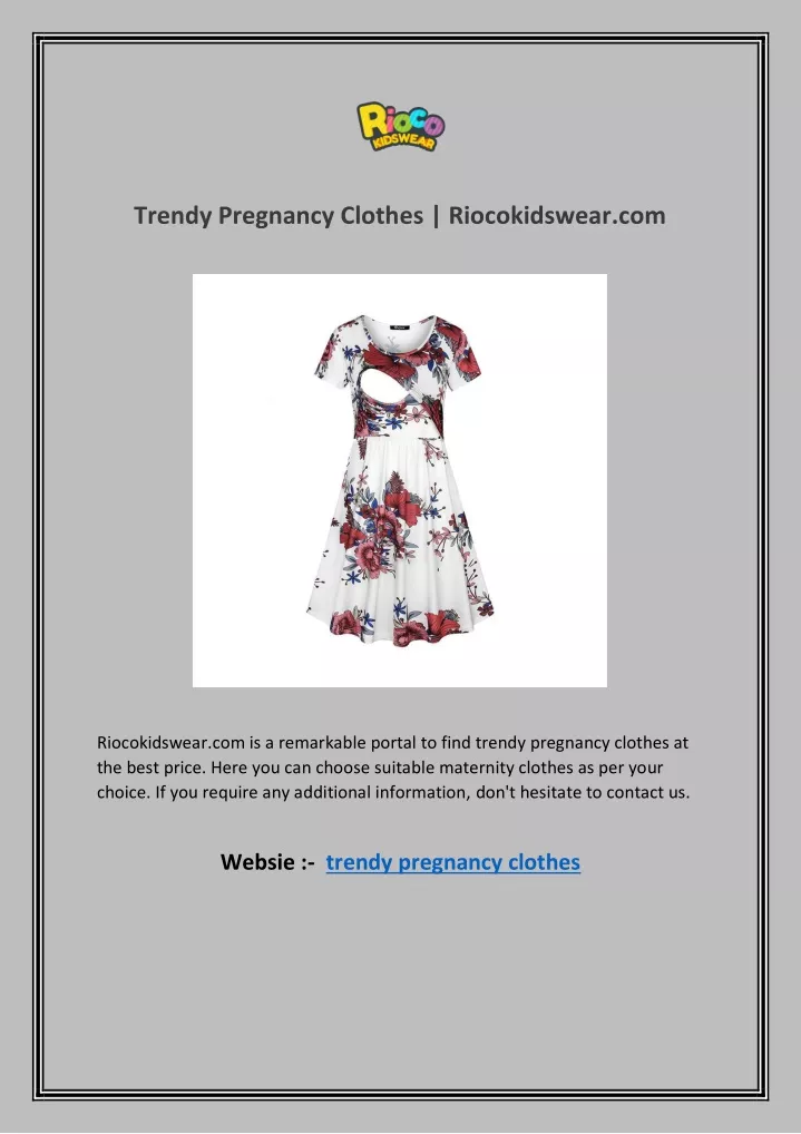 trendy pregnancy clothes riocokidswear com