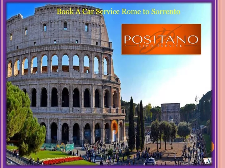 book a car service rome to sorrento