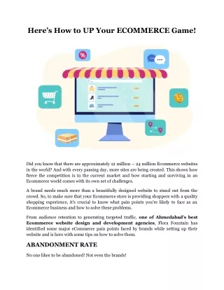 here s how to up your ecommerce game