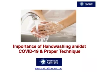 importance of handwashing amidst covid 19 proper technique
